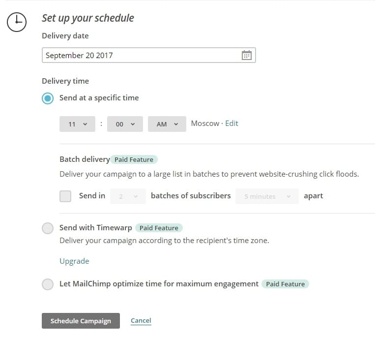 Как запустить рассылку в Mailchimp. Часть 2